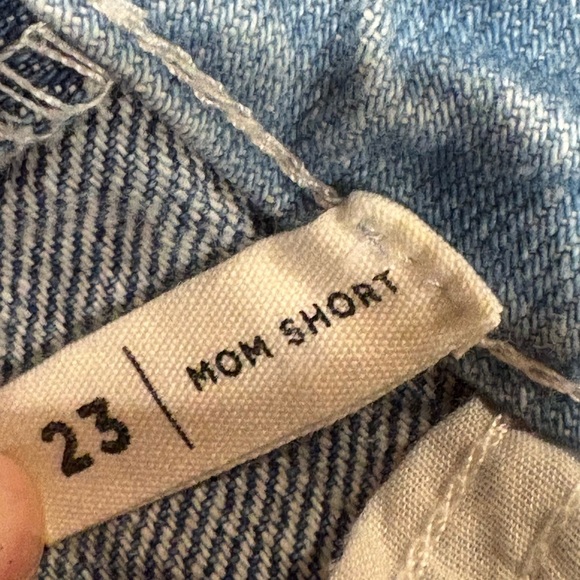 PacSun Patch Denim Mom Shorts Women's Sz 23 - Picture 4 of 9